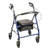 Drive Steel Patient Rollator w/ 6" Wheels, 300 lb Weight Capacity