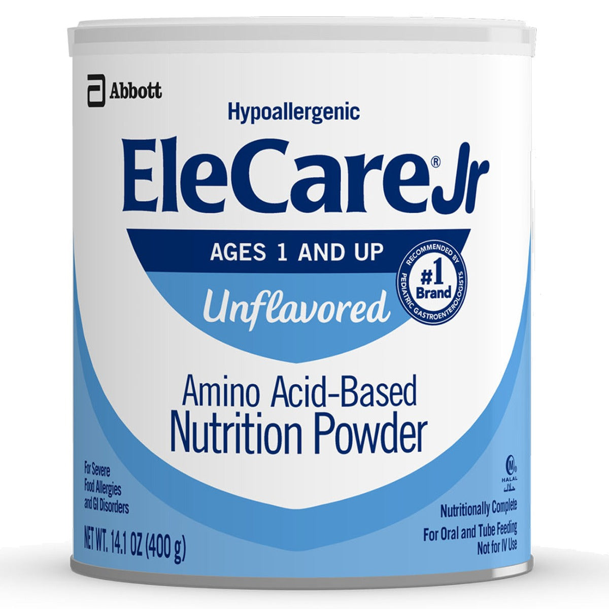 EleCare Jr Amino Acid-Based Nutrition Powder, Unflavored, 14.1 oz Can