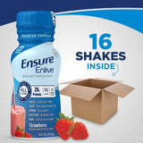 Ensure Enlive Strawberry, 8 oz Bottle, CS/24