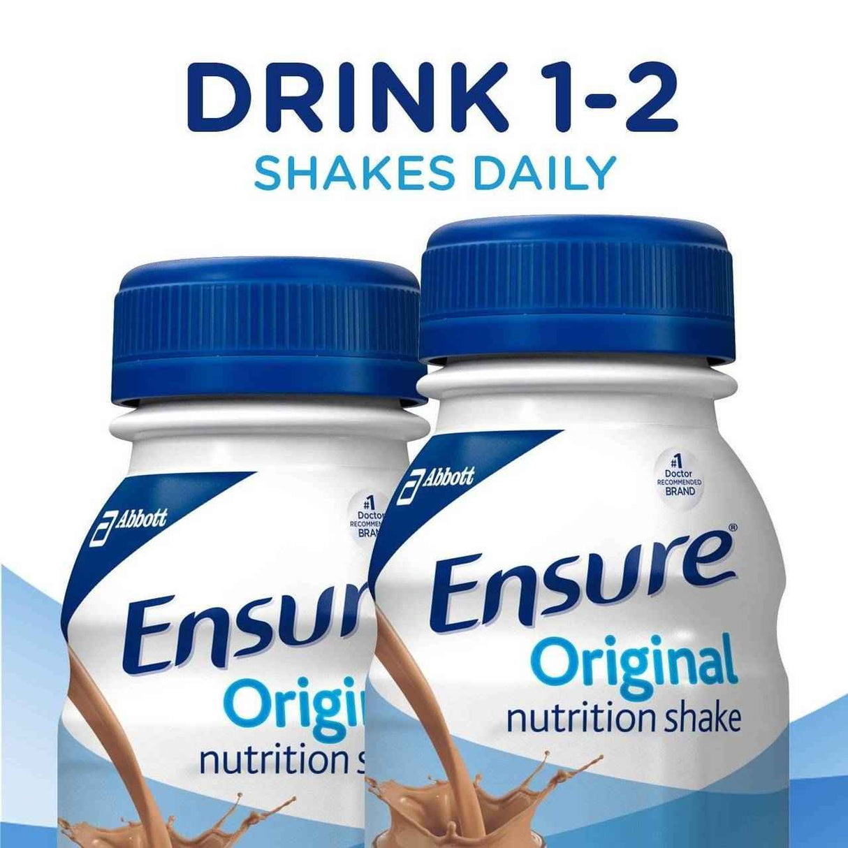 Ensure Original Nutritional Shake, Milk Chocolate, 8 oz Bottle, CS/24