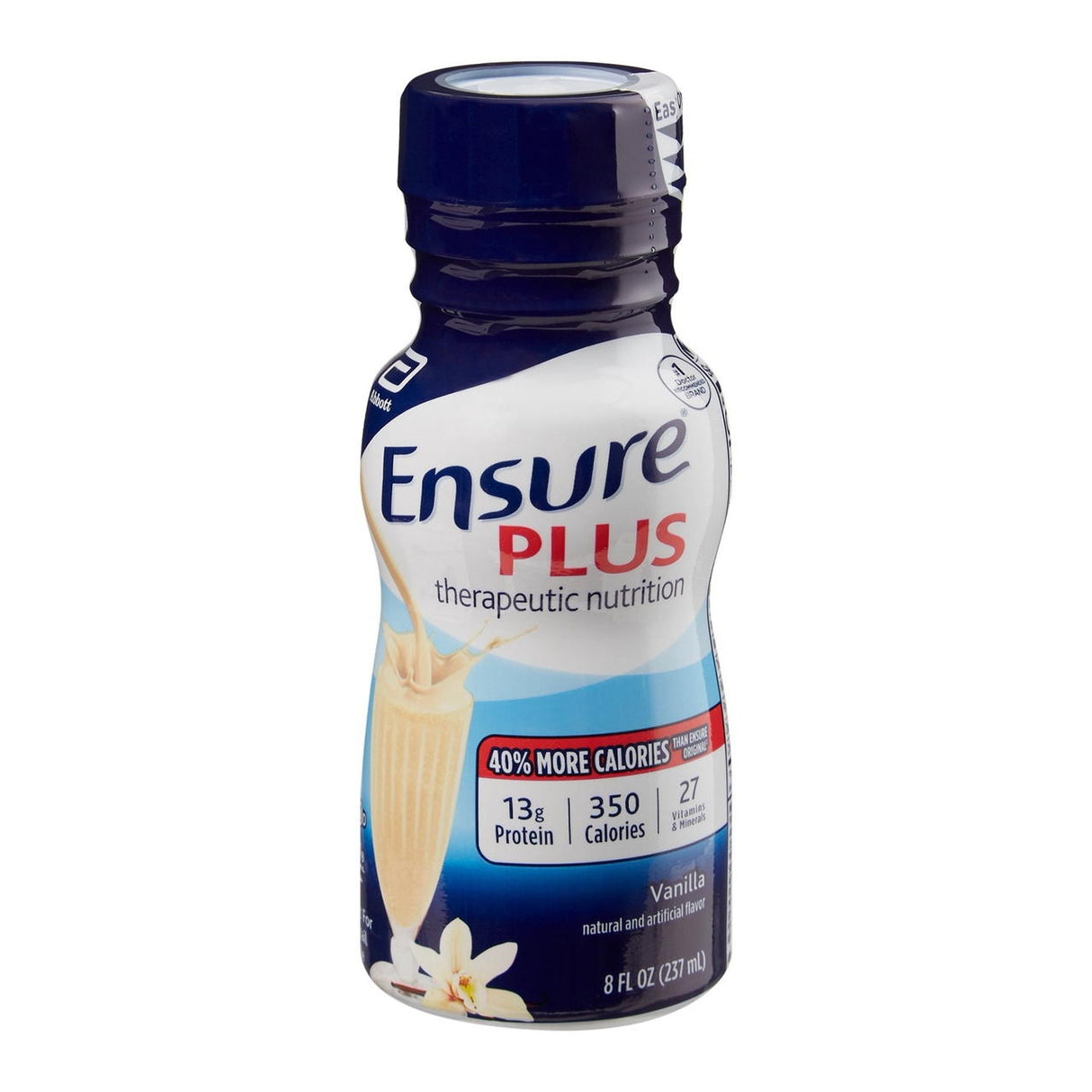 Ensure Plus Therapeutic Nutritional Shake, Vanilla, 8 oz Bottle, CS/24