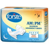 Forsite AM:PM Adult Diapers w/ Plastic Backing