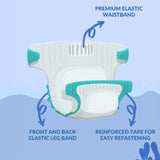 Forsite AM:PM Adult Diapers w/ Plastic Backing, Under the Sea