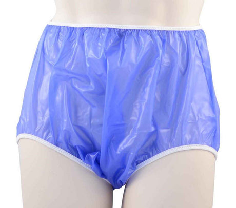 Gary Pull-On Plastic Pants - Sapphire