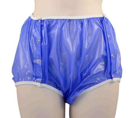 Gary Snap-On Plastic Pants - Sapphire