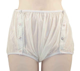 Gary Snap-On Plastic Pants - Milky White