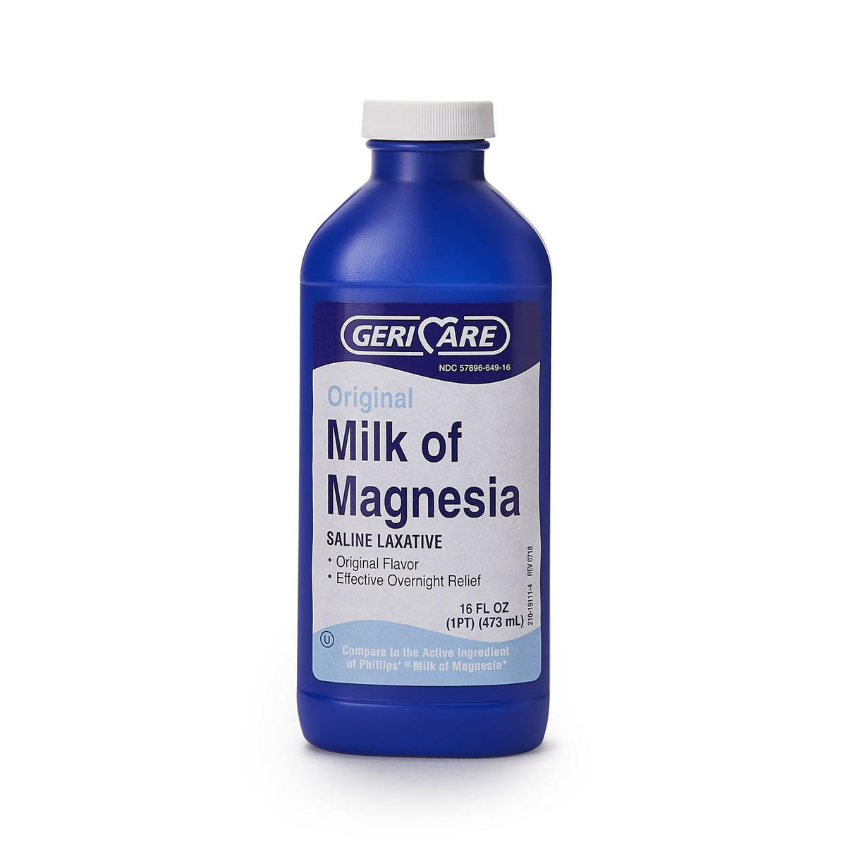 Geri-Care Milk of Magnesia Laxative, Original Flavor, 400 mg, 16 oz