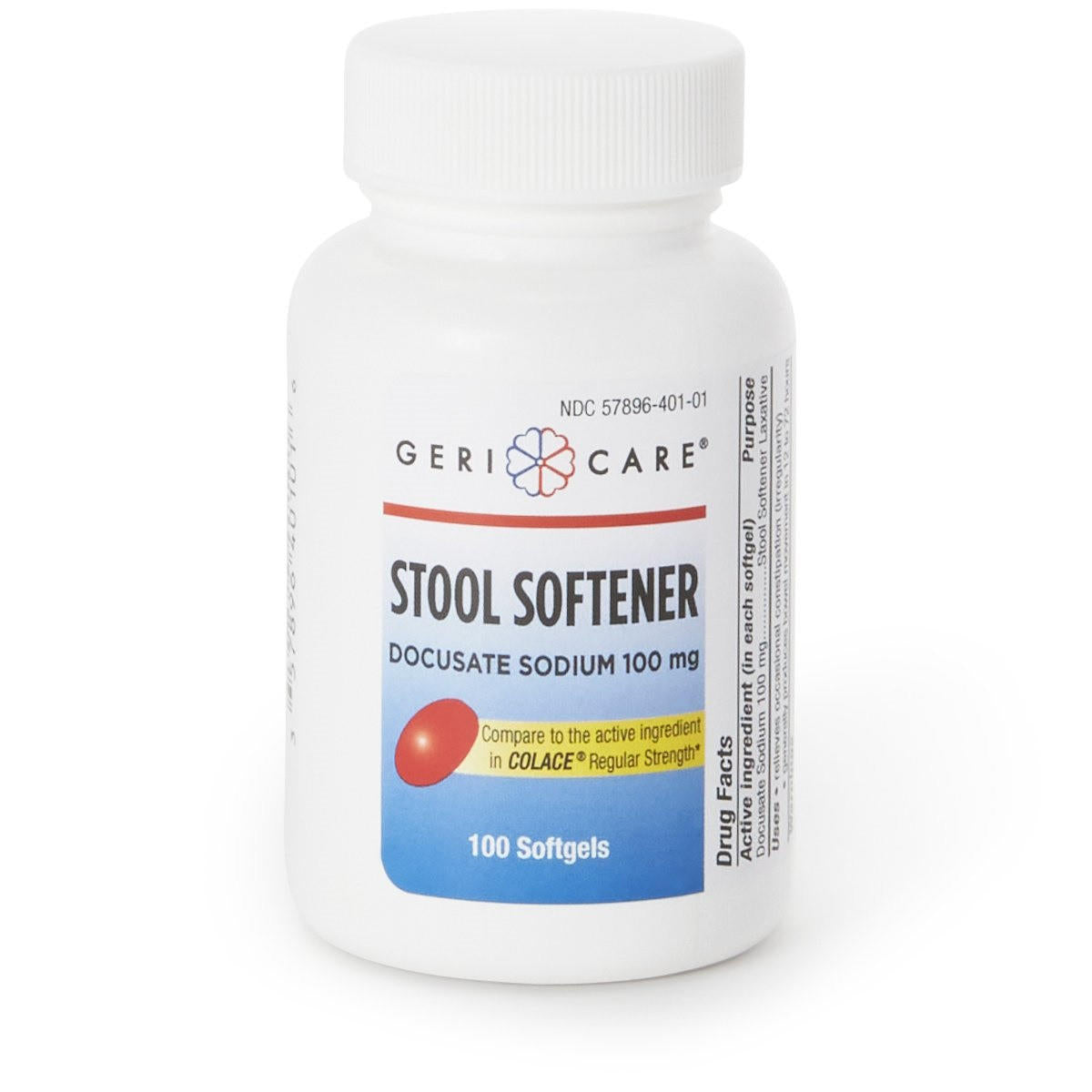 Geri-Care Stool Softener, 100 ct Bottle