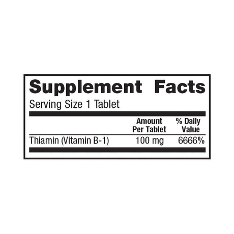 Geri-Care Vitamin B1 (Thiamin) Supplement, 100 mg