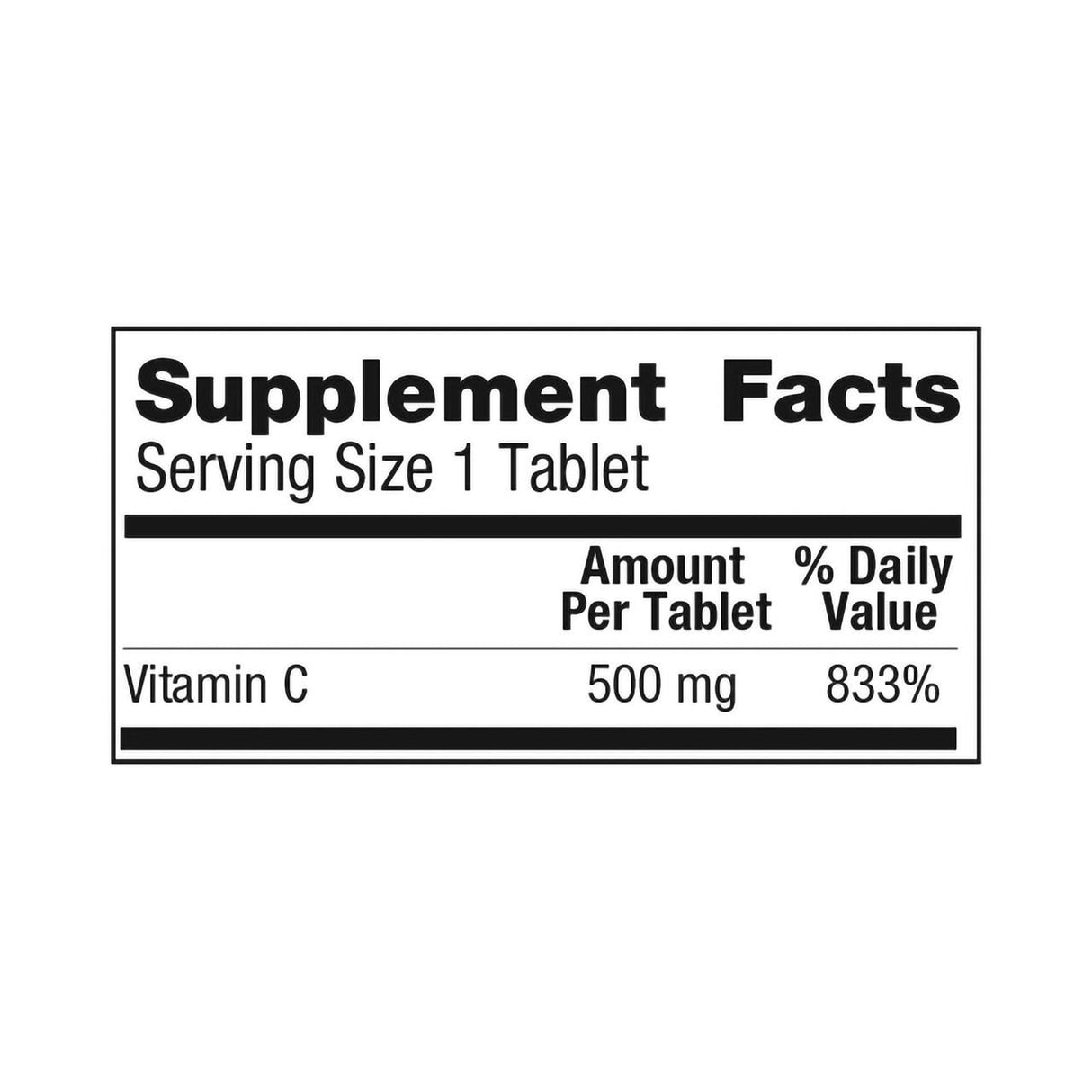 Geri-Care Vitamin C Supplement, 500 mg