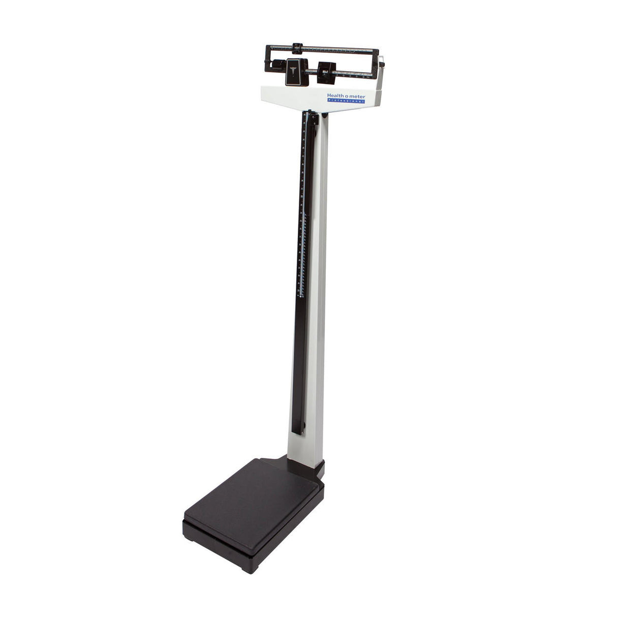 Health O Meter Mechanical Beam Column Scale with Height Rod, 390 lbs