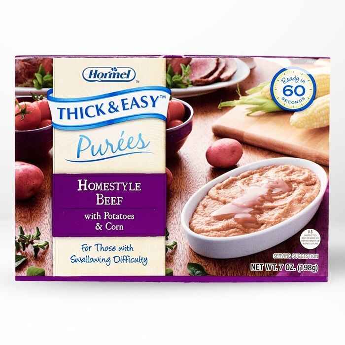 Hormel Thick & Easy Purees, Homestyle Beef, Case/7