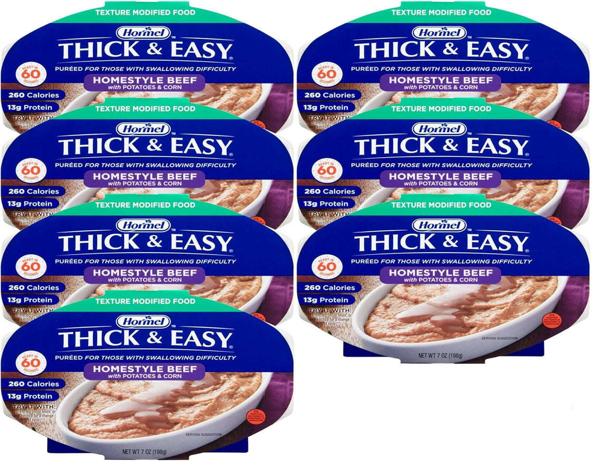 Hormel Thick & Easy Purees, Homestyle Beef, Case/7