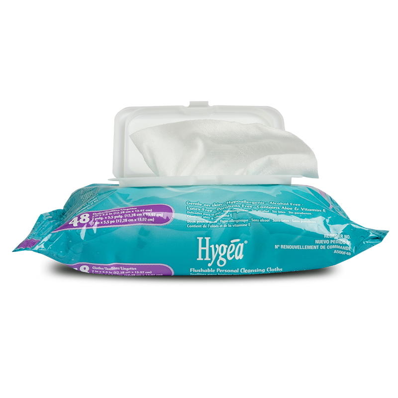 Hygea Flushable Personal Wipes