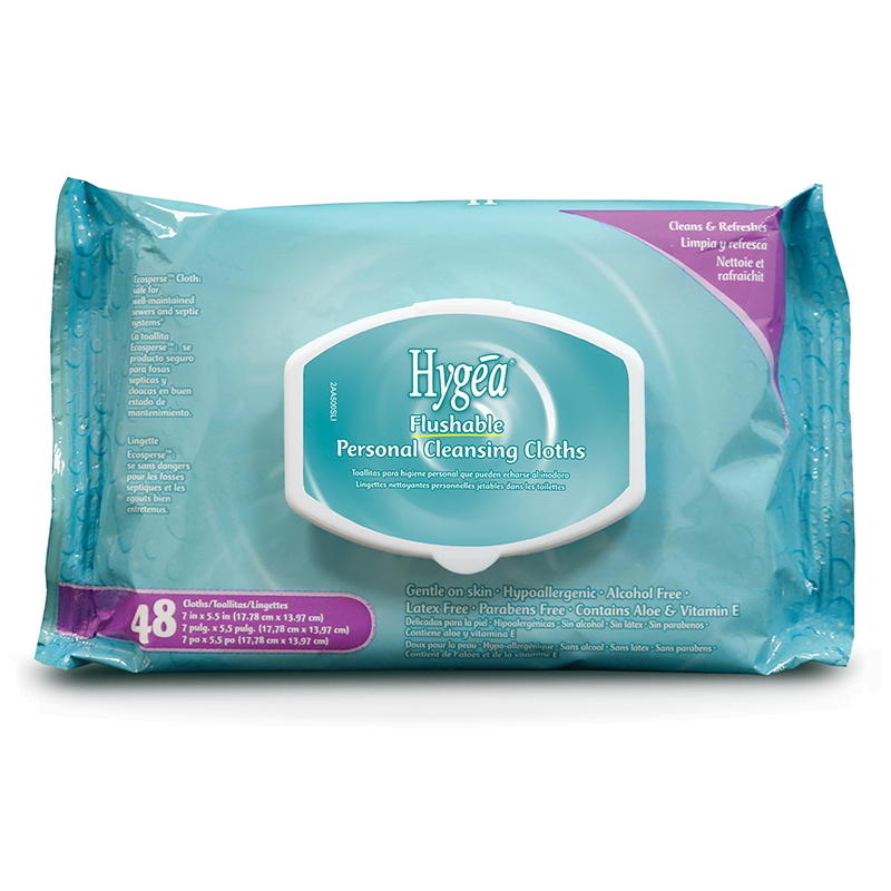 Hygea Flushable Personal Wipes