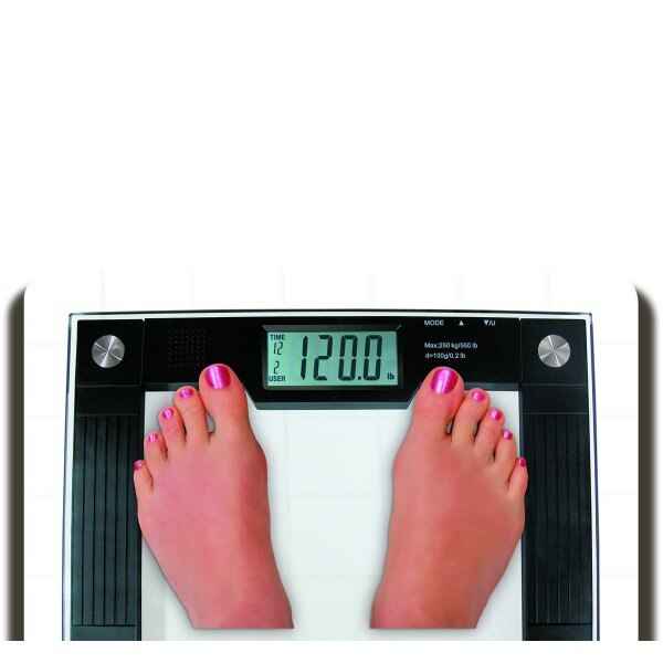 Ideaworks Extra Wide Talking Bathroom Scale