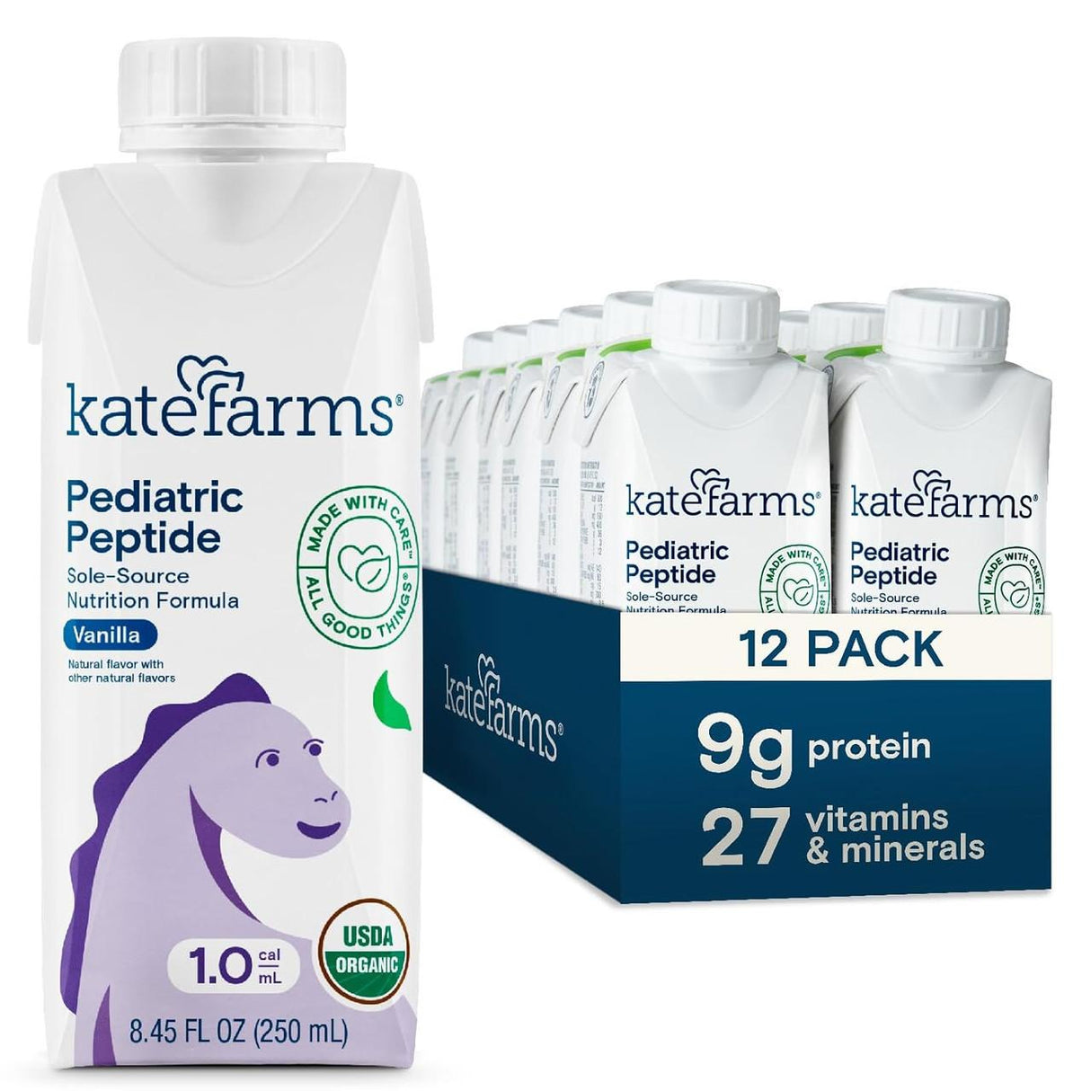 Kate Farms Pediatric Peptide Formula 1.0, Vanilla