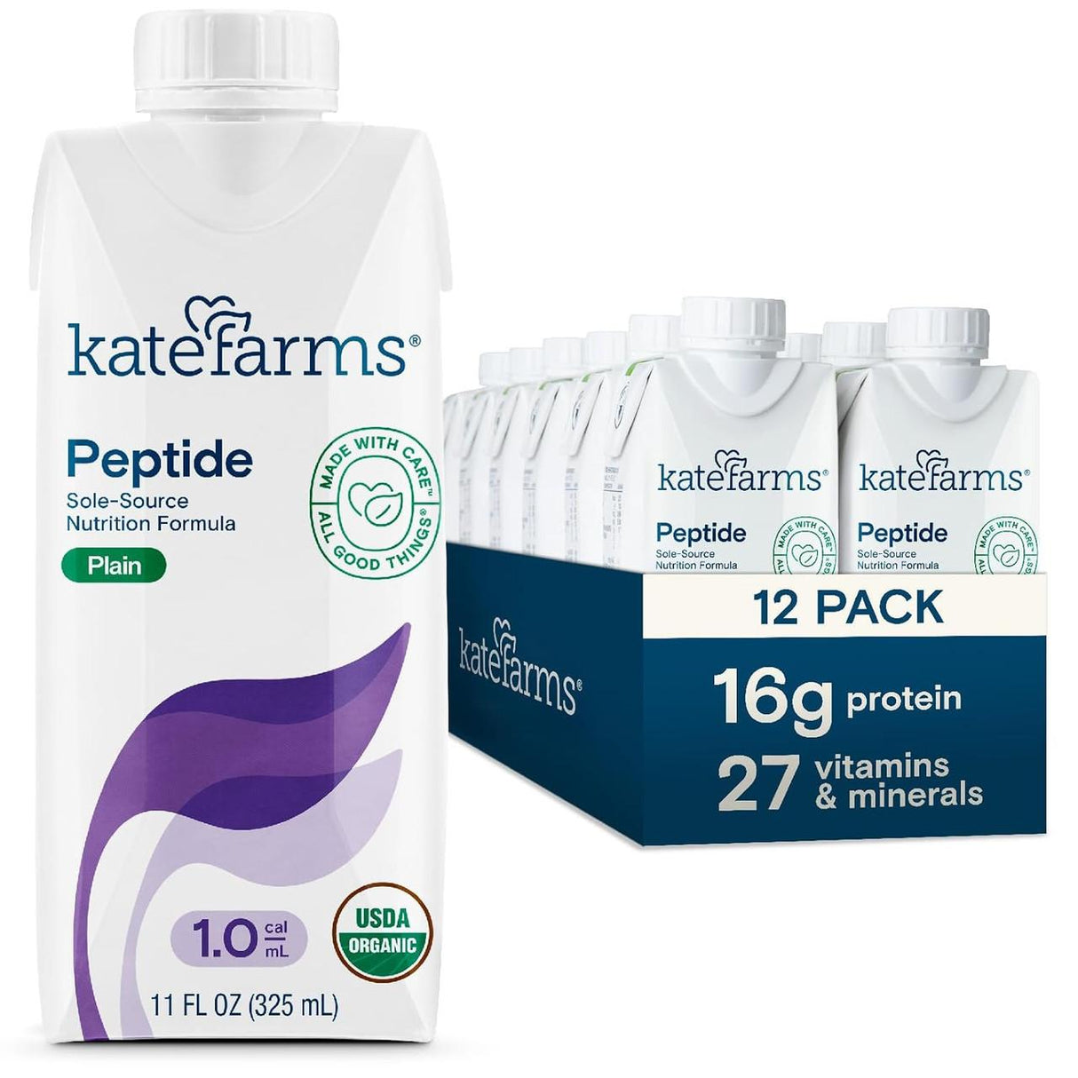 Kate Farms Peptide 1.0, Plain, CS/12