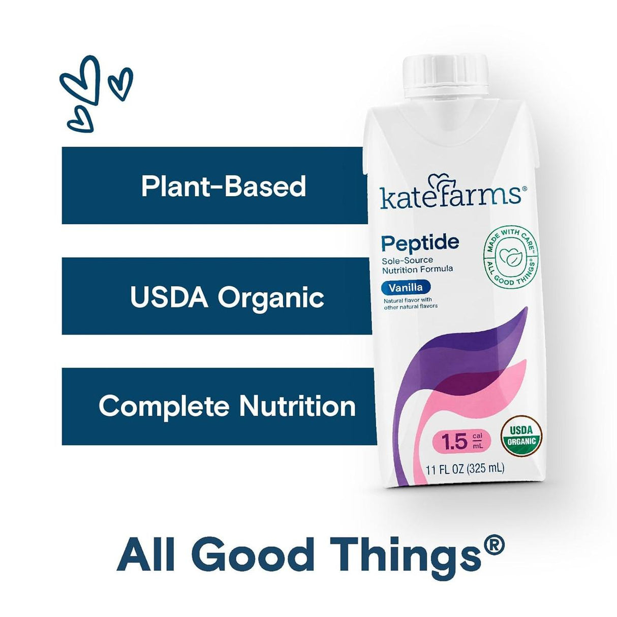 Kate Farms Peptide Formula 1.5, Vanilla