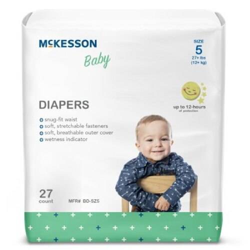 McKesson Baby Diapers, Size 5