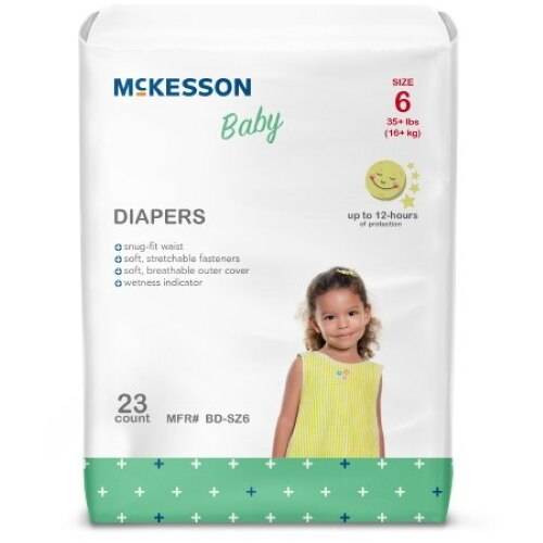 McKesson Baby Diapers, Size 6