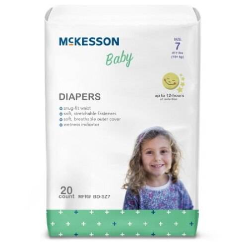 McKesson Baby Diapers, Size 7