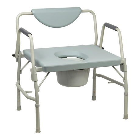 McKesson Bariatric Commode Chair, Steel Frame