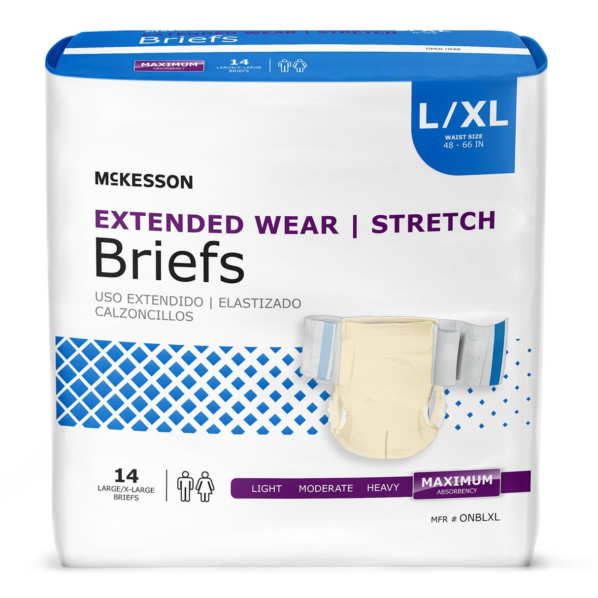 McKesson Extended Wear Stretch Adult Diapers