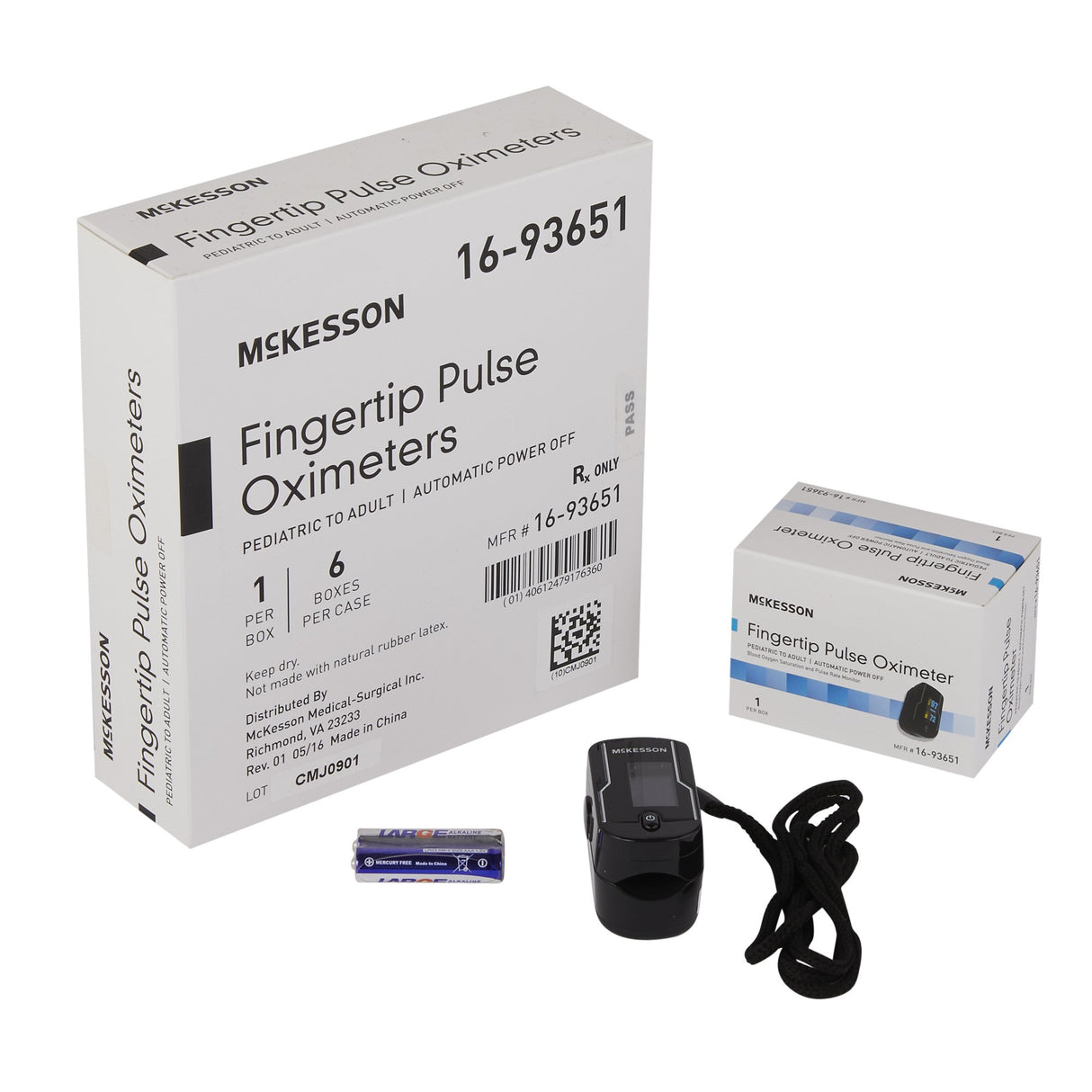 McKesson Fingertip Pulse Oximeter, OLED Display