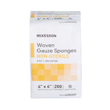 McKesson Gauze Sponge, 8-Ply, 4x4 Inch Square, Non-Sterile