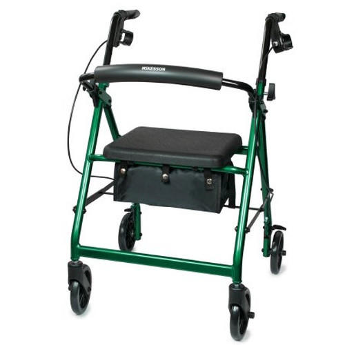 McKesson Lightweight 4 Wheel Rollator Walker