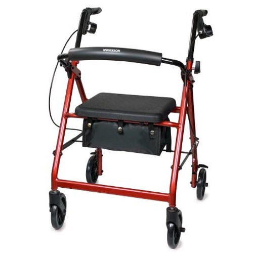 McKesson Lightweight 4 Wheel Rollator Walker