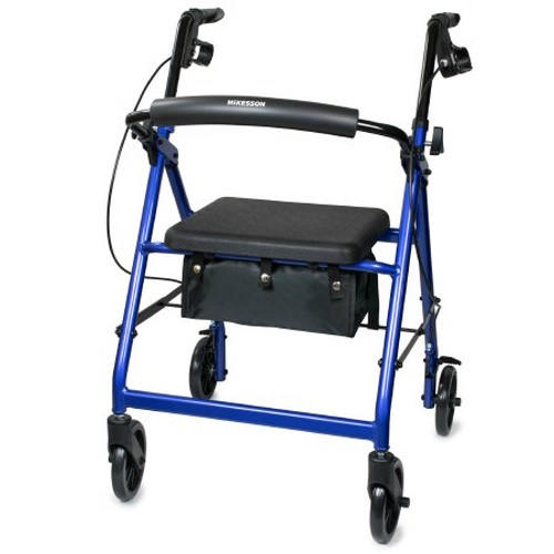 McKesson Lightweight 4 Wheel Rollator Walker