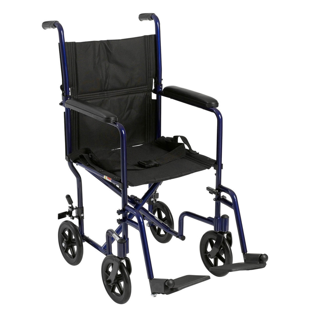 McKesson Lightweight Blue Aluminum Transport Chair