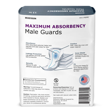 McKesson Male Guards, Maximum Absorbency