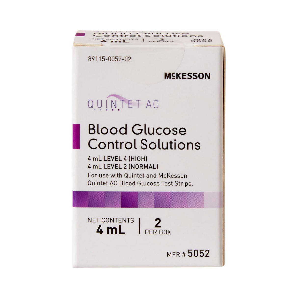 McKesson QUINTET AC Control Solution, Normal & High, (2) 4 mL Vials