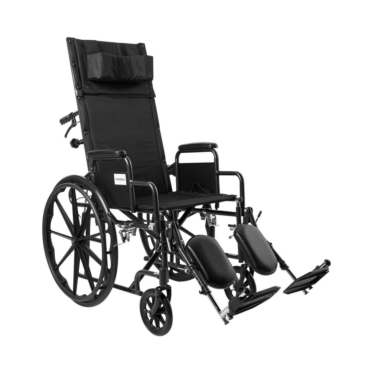 McKesson Reclining 18" Wheelchair with Detachable Desk Arms