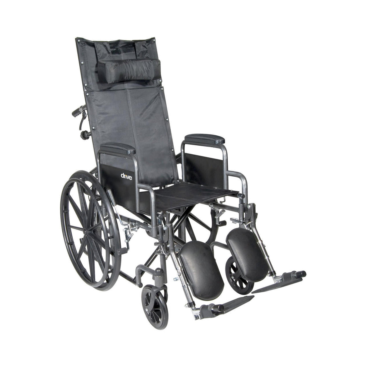 McKesson Reclining 18" Wheelchair with Detachable Desk Arms