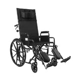 McKesson Reclining 20" Wheelchair with Detachable Desk Arms