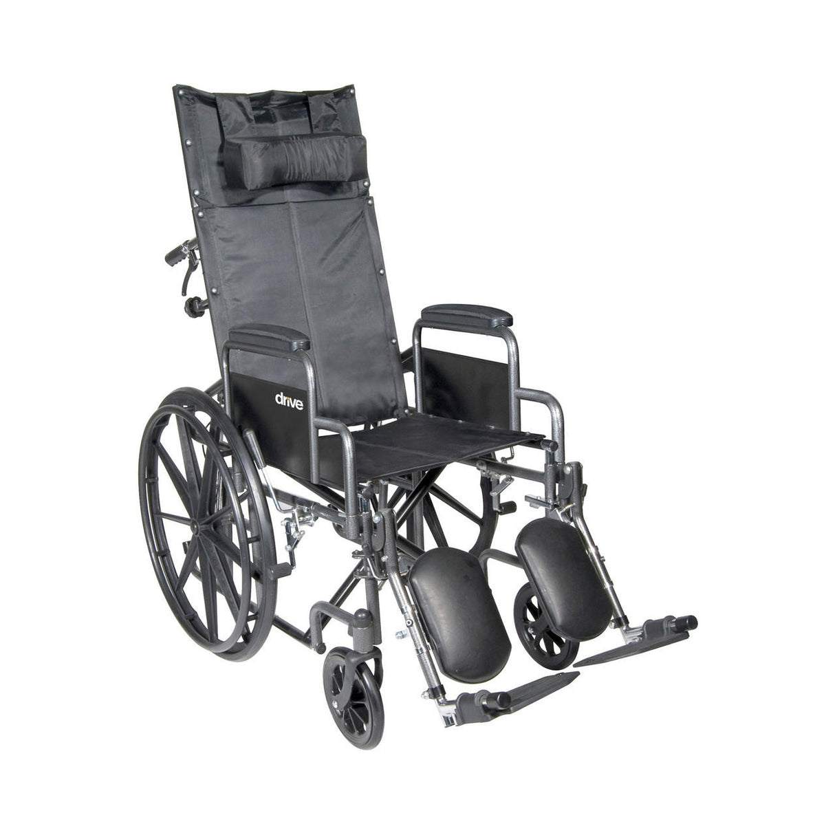 McKesson Reclining 20" Wheelchair with Detachable Desk Arms