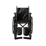 McKesson Standard 16" Wheelchair with Swing Away Elevating Footrests and Detachable Desk Arms