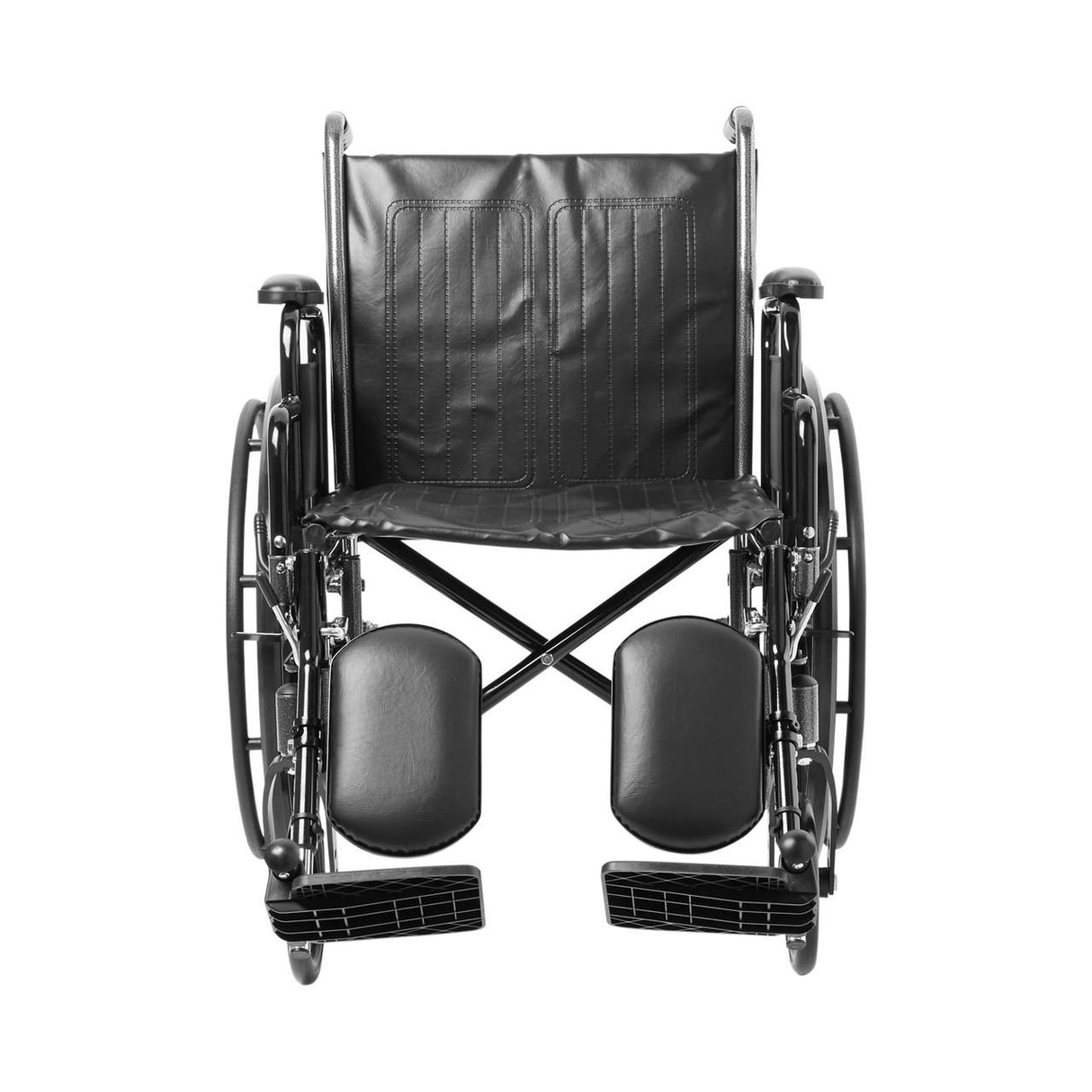 McKesson Standard 20" Wheelchair with Elevating Swing Away Footrests and Detachable Desk Arms