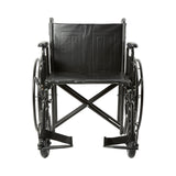 McKesson Standard 22" Wheelchair with Swing away Footrests and Detachable Desk Arms