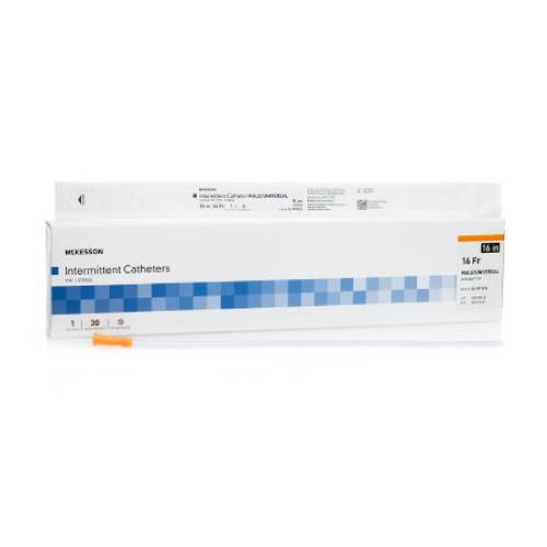 McKesson Straight Tip PVC Urethral Catheter, Male