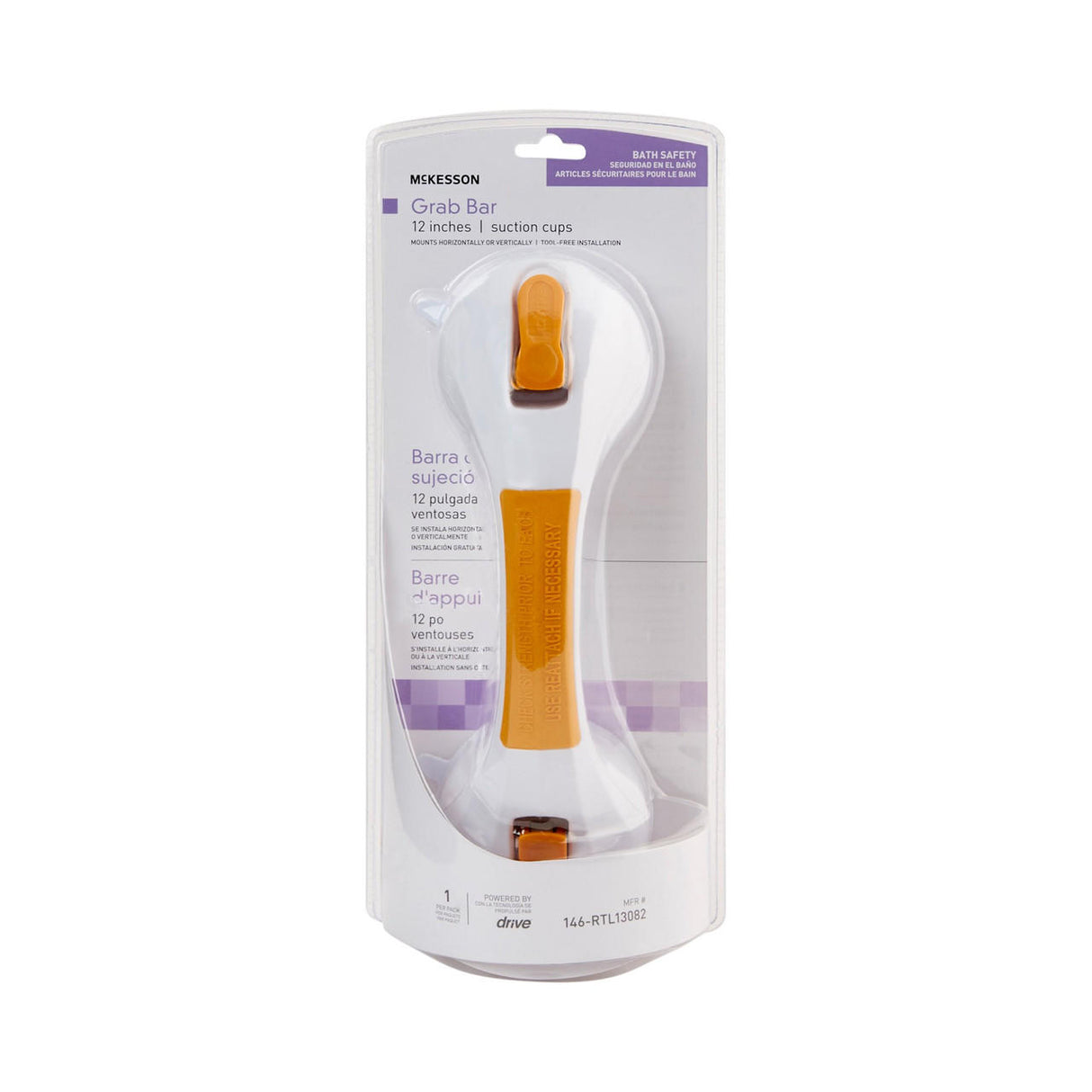 McKesson Suction-Cup Grab Bar