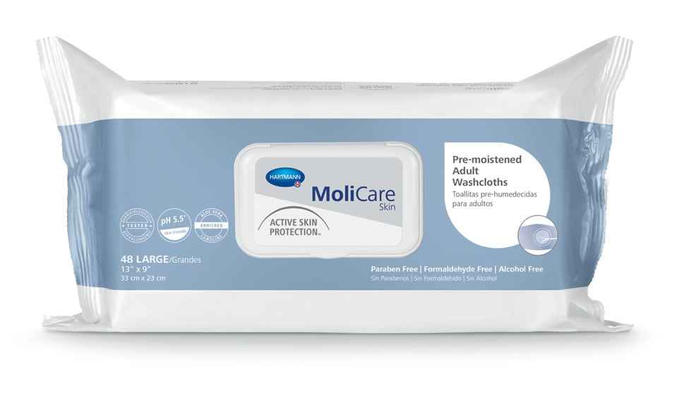 Molicare Pre-moistened Adult Washcloths