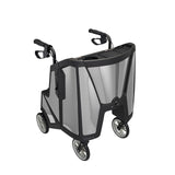 Motivo Tour Rolling Walker with Seat, Backrest, Storage - Upright Rollator, 300 lbs