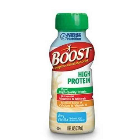 Nestle Boost High Protein, Vanilla, 8 oz Bottle, Case of 24