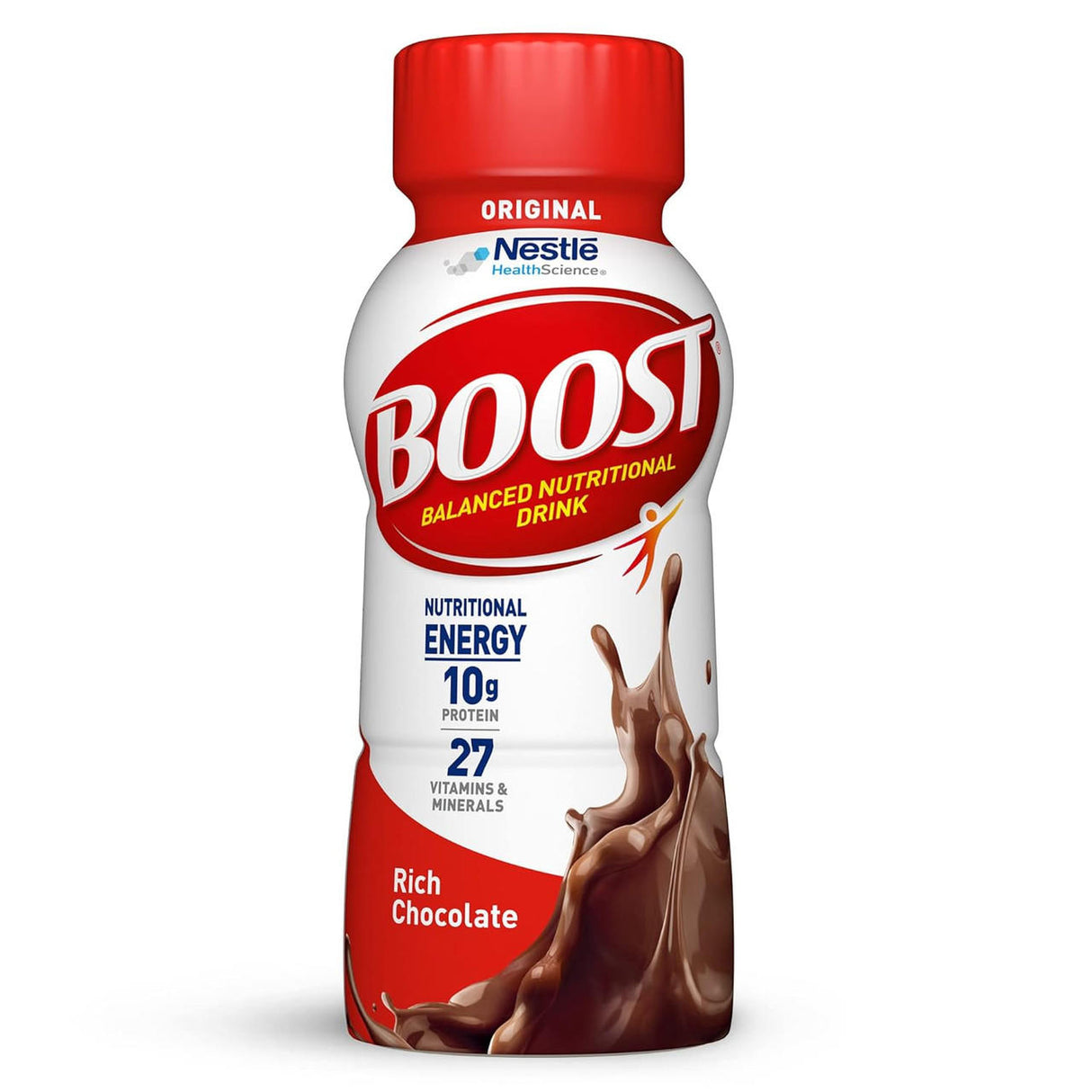 Nestle Boost Original Nutritional Drink, Rich Chocolate, 8 oz bottle, CS/24