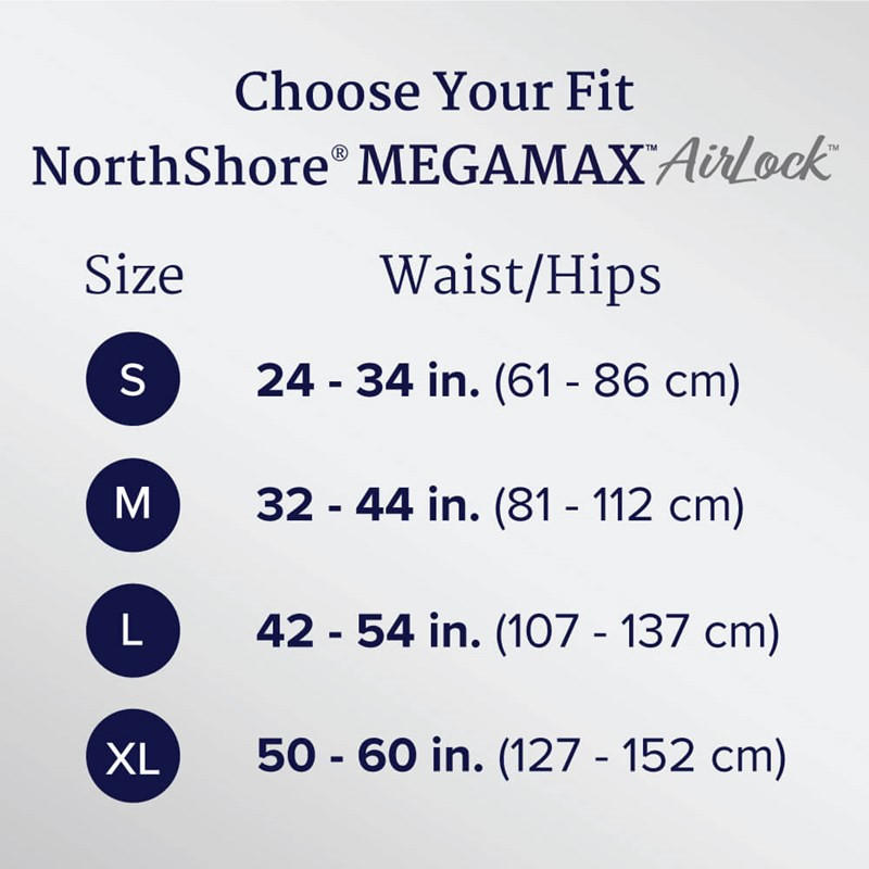 NorthShore MEGAMAX AirLock Adult Diapers